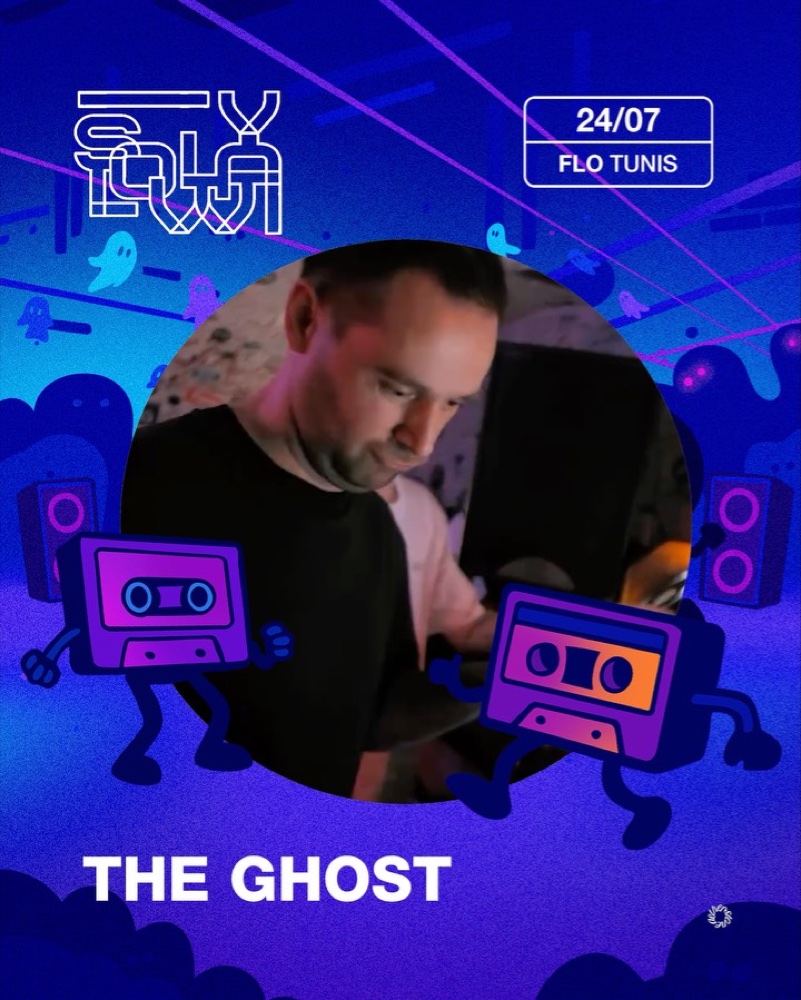 Affiche The Ghost, illustration originale